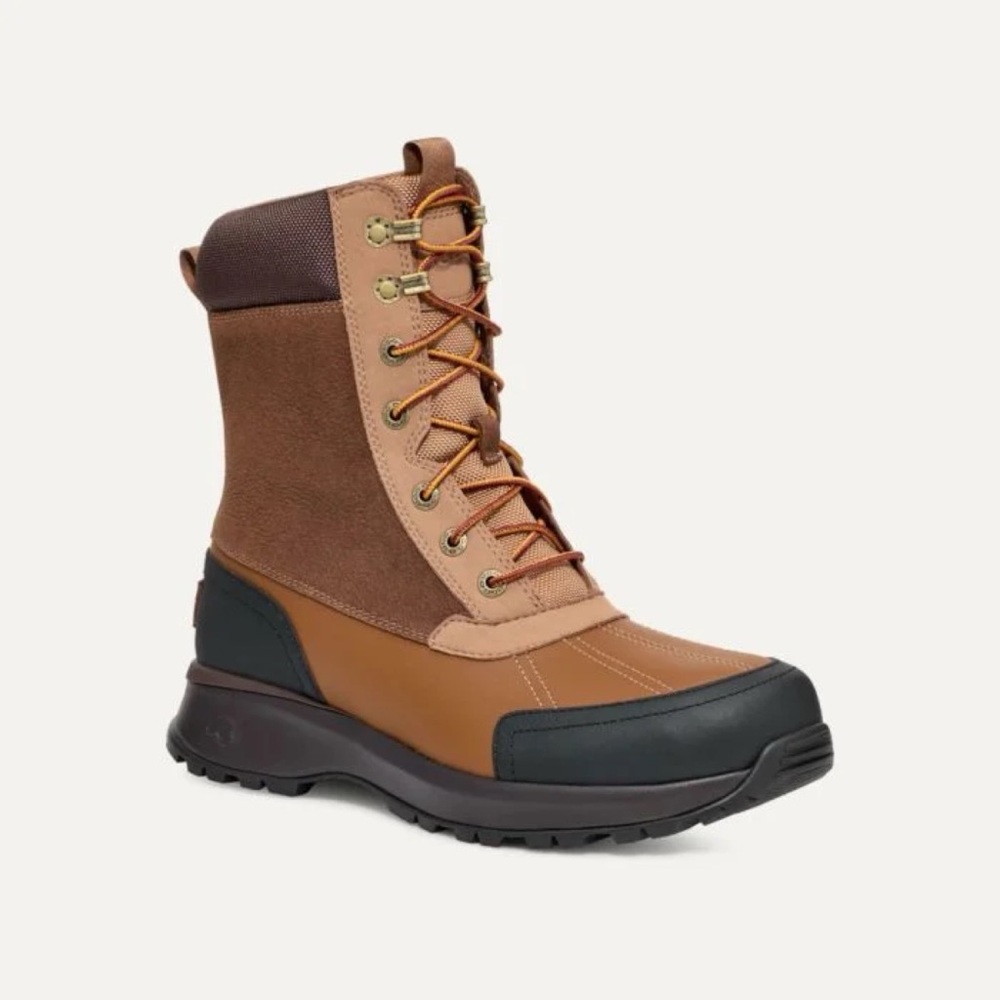 New UGG Men's Emmett Duck Boot Hi Chestnut Sz 9